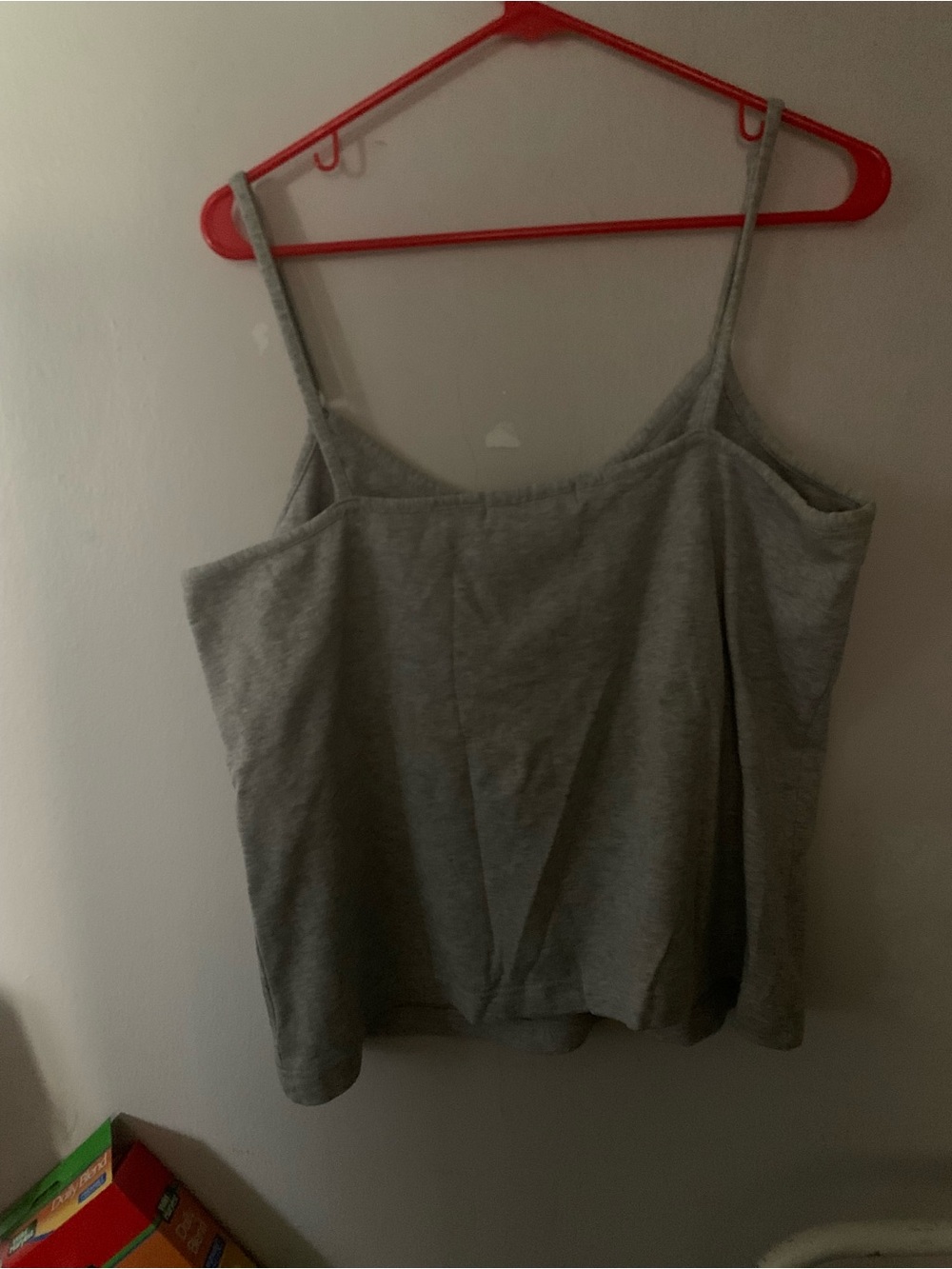 Women's Gray Spaghetti Strap Tank Top